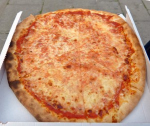 Pizza margherita from pizza al volo in Venice