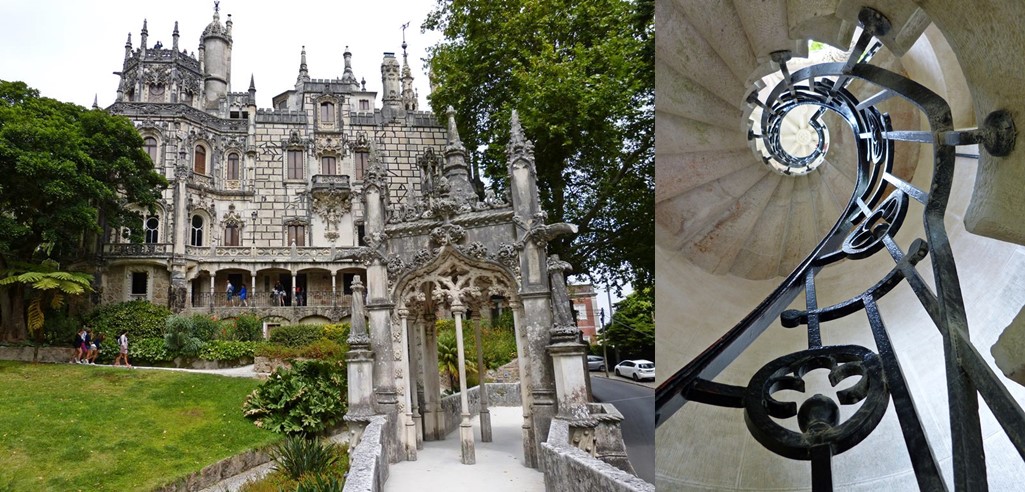 Palace Quinta da Regaleira in Sintra_03 - Collage