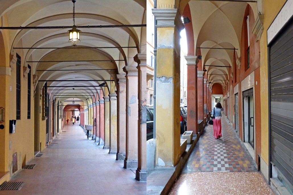 Arcades in Bologna