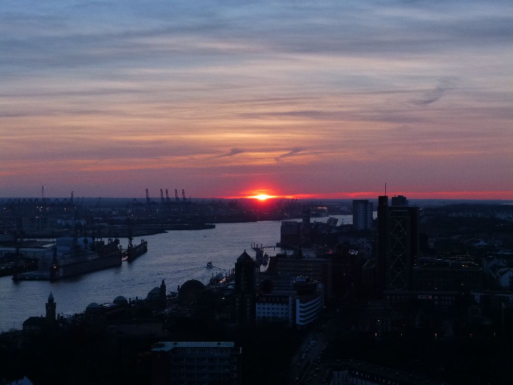 View from Michel in Hamburg