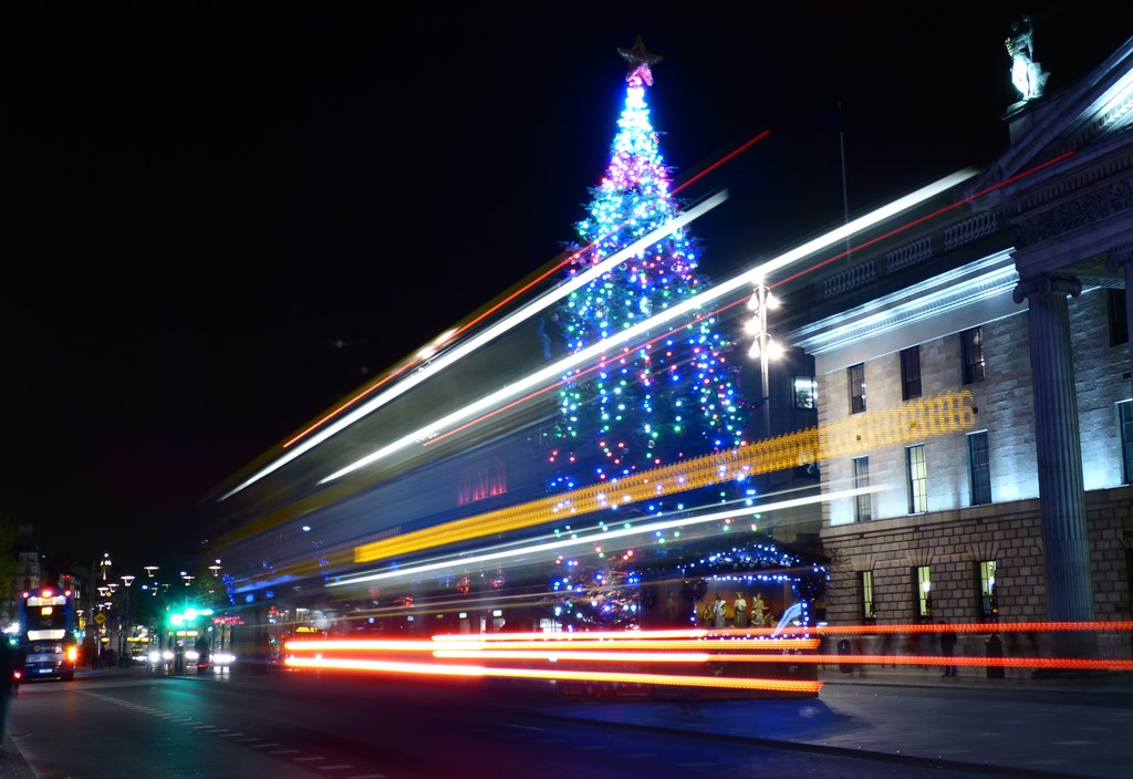 Christmas decorations in Dublin