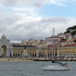 moments of travel on yellow boat tour in Lisbon, Portugal