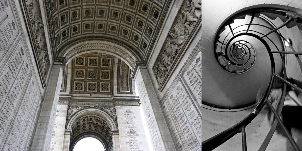moments of travel at Arc de Triomphe in Paris