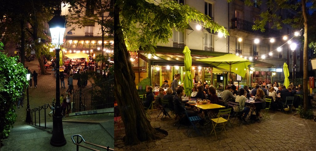moments of travel in Paris, Montmartre at night