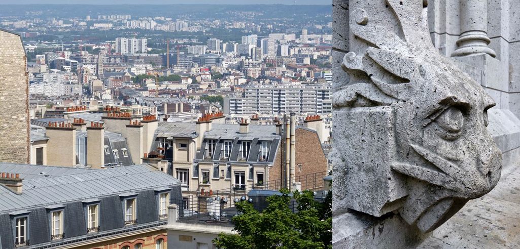 moments of travel on top of Sacre Coeur in Paris