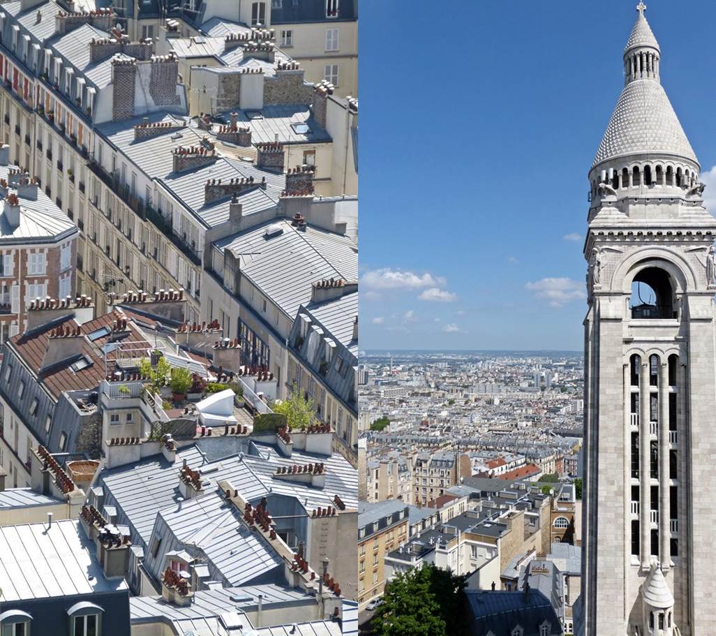 moments of travel on top of Sacre Coeur in Paris