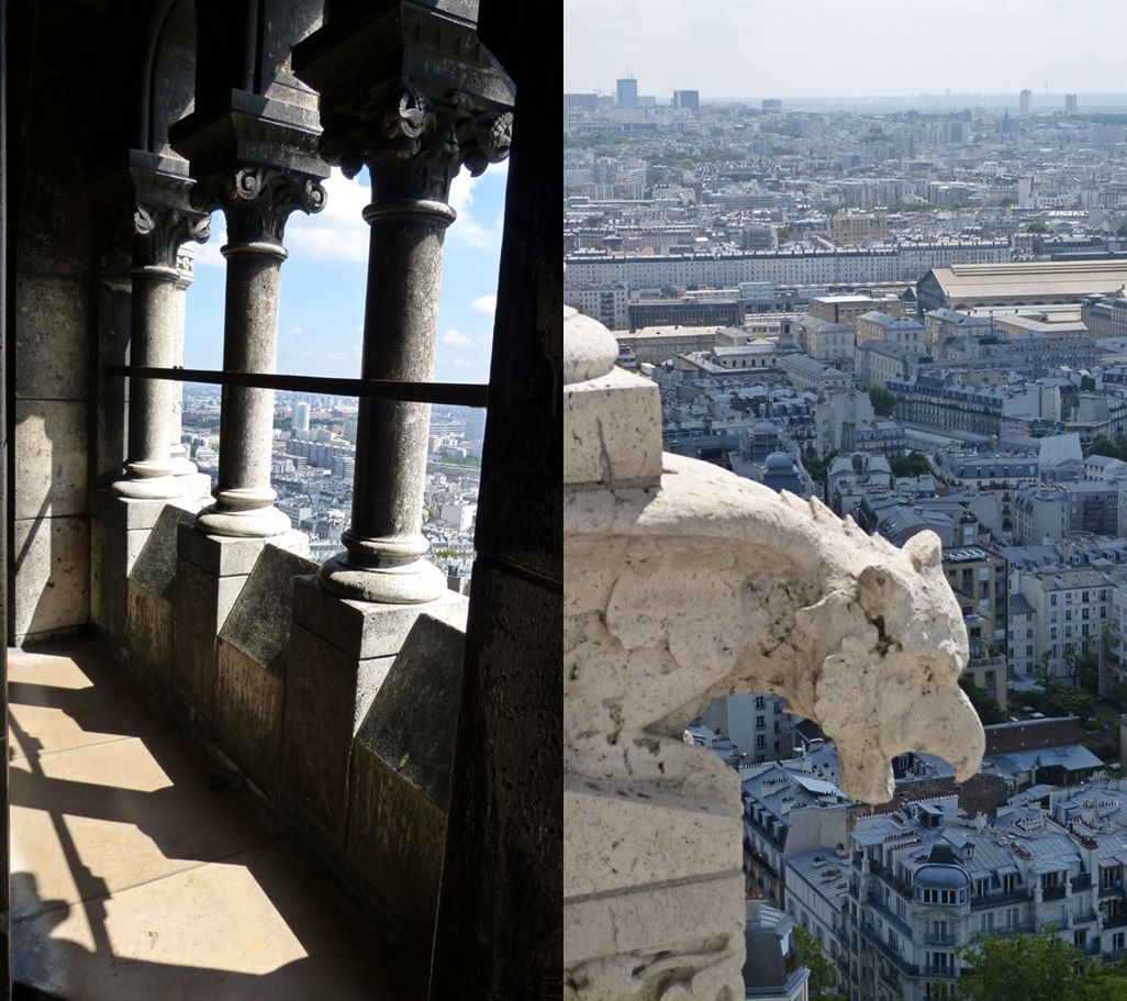 moments of travel on top of Sacre Coeur in Paris