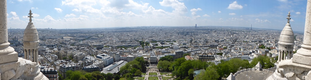 moments of travel on top of Sacre Coeur in Paris