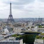 moments of travel on top of the Arc de Triomphe in Paris