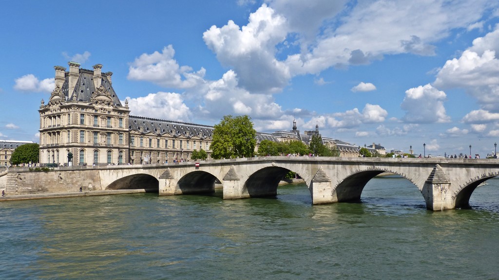 moments of travel walking along the Seine in Paris