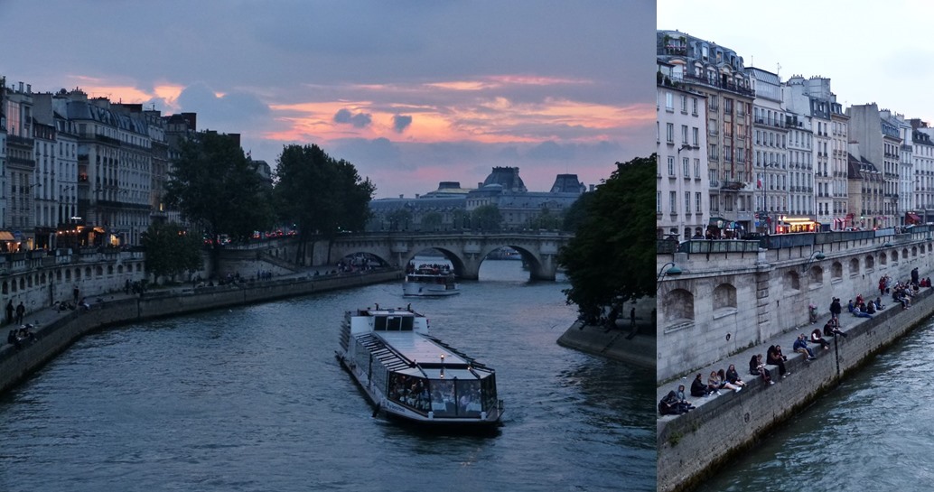 moments of travel walking along the Seine to Notre Dame in Paris