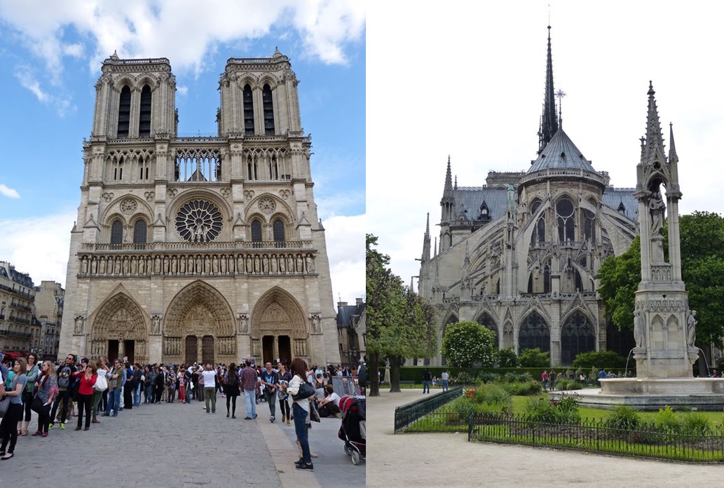 moments of travel walking along the Seine to Notre Dame in Paris