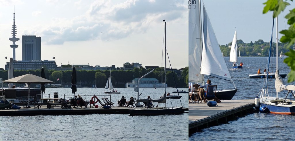 A spring day at the Außenalster