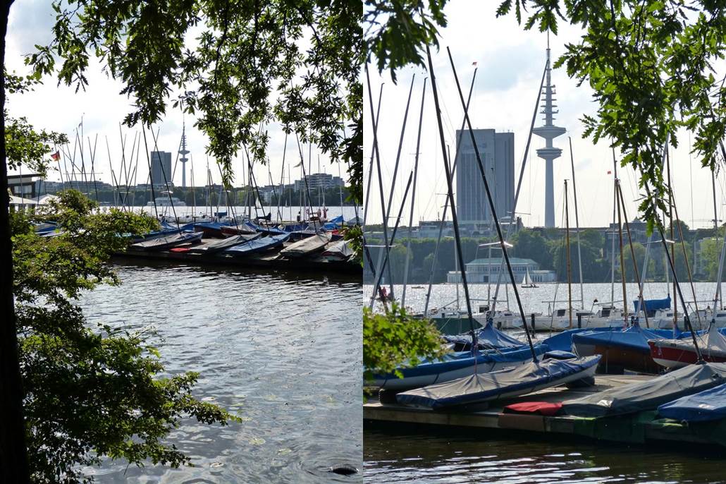 A spring day at the Außenalster