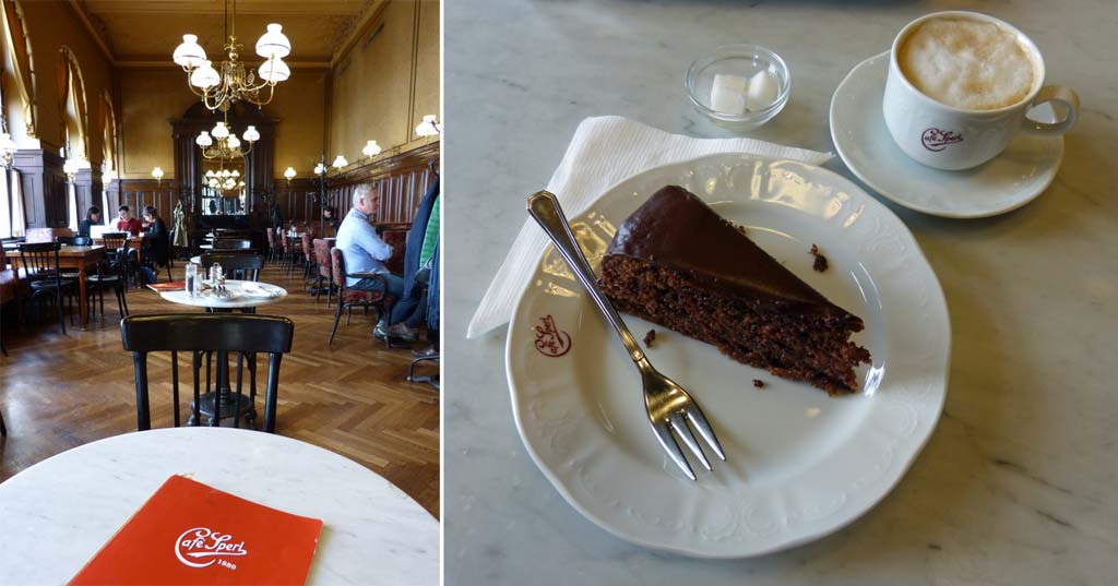 Wien Reisetipps Cafe Sperl Sachertorte