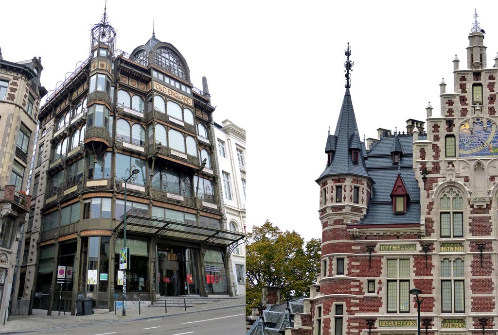 Historische Gebäude in der Altstadt von Brüssel, 48 Stunden Brüssel