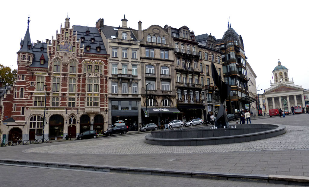 Häuserfront in Brüssel, 48 Stunden Brüssel