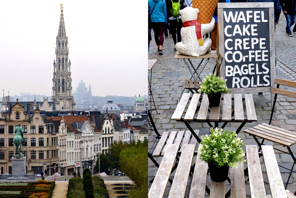 Cafe in Brüssel mit Aussicht, 48 Stunden Brüssel