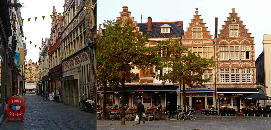 Gassen und alte Häuser in Gent, Gent Sehenswürdigkeiten, Moments of Travel