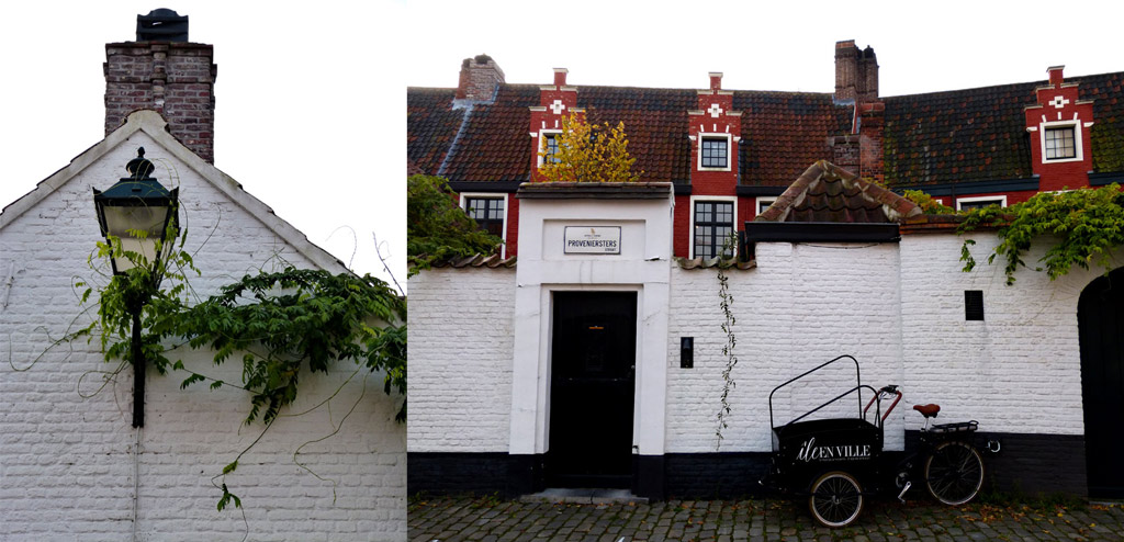Weiße Häuser und Laternen in Gent, Gent Sehenswürdigkeiten, Moments of Travel