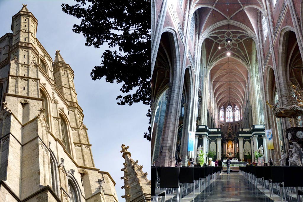 Kirchtürme und Innenansicht Kathedrale Gent, Gent Sehenswürdigkeiten, Moments of Travel