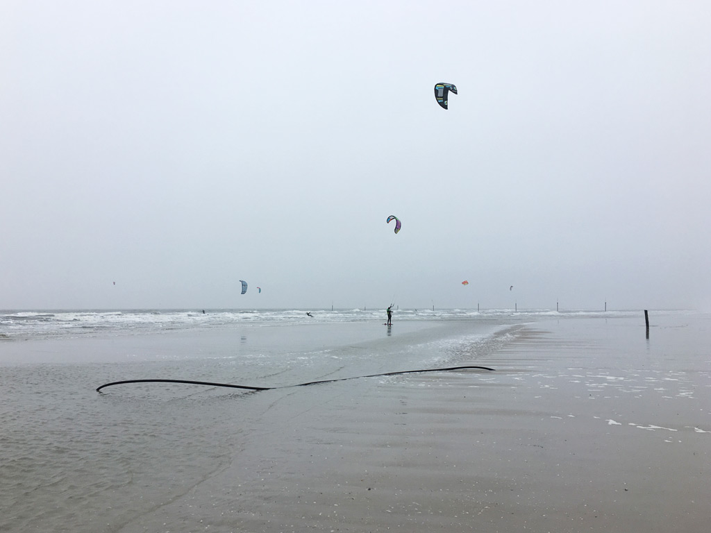 Kitesurfer Strand St. Peter-Ording