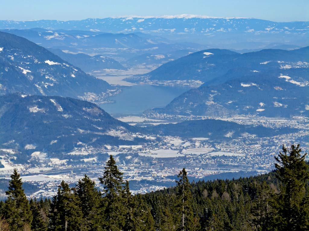 aussicht auf ossiacher see vom dobratsch