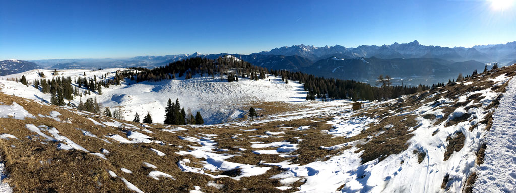 aussicht vom dobratsch in villach