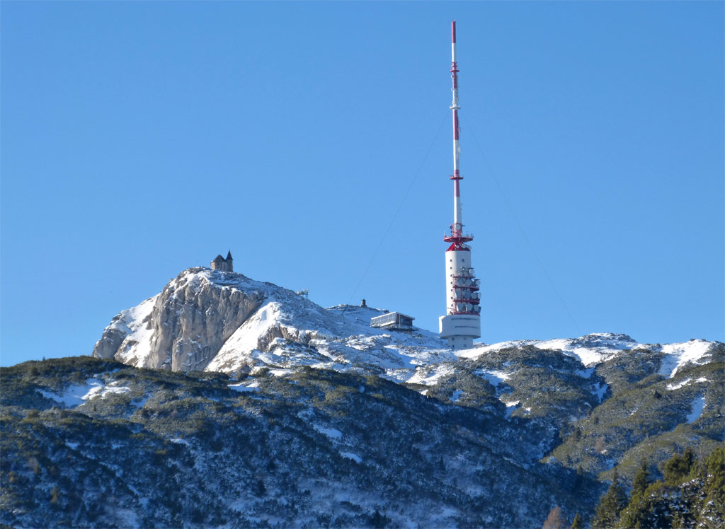 gipfel dobratsch kirche sendemast