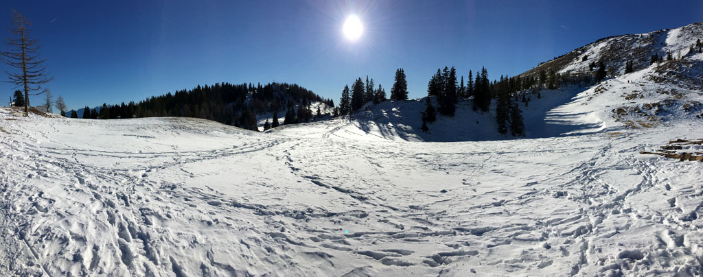 schnee und sonne auf dem dobratsch