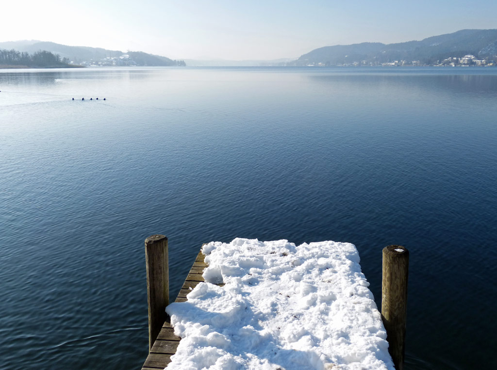 steg schnee ossiacher see