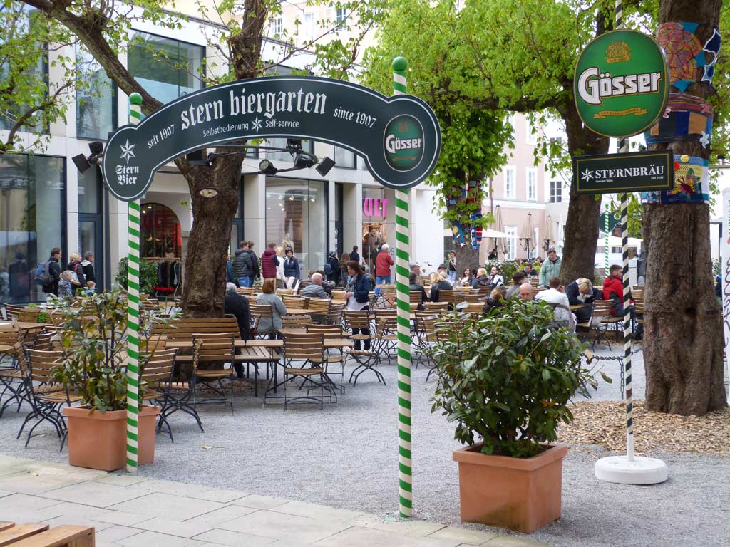 Biergarten Stein in Salzburg