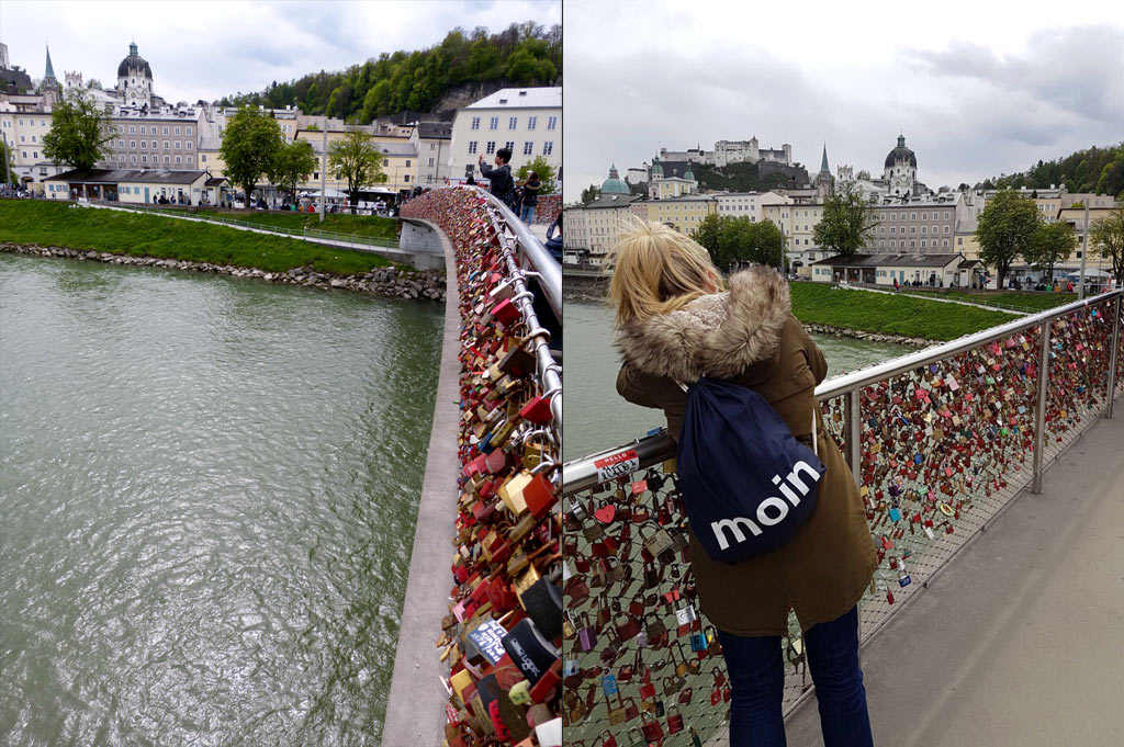 Brücke Liebesschlösser Salzburg