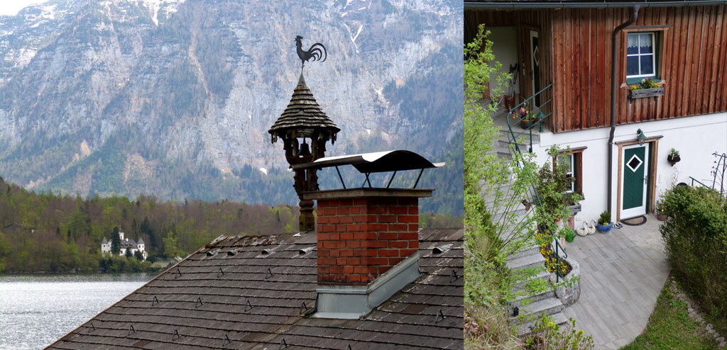 dach schornstein eingang hallstatt