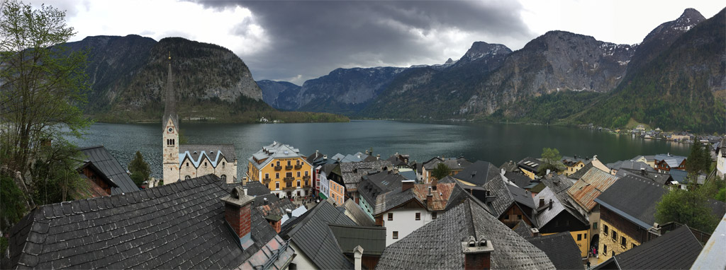 panorama hallstatt berge