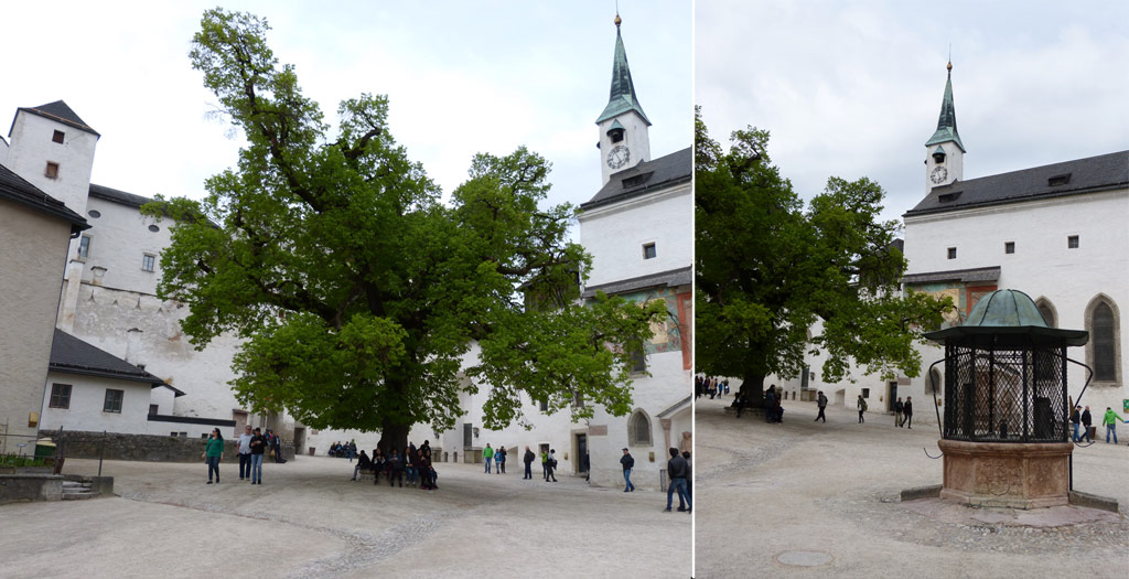 Kirchturm Brunnen Festung Hohensalzburg