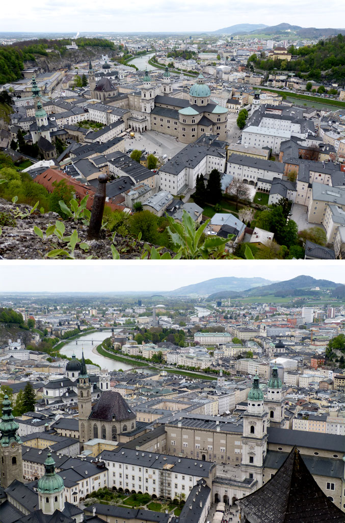 Innenstadt Salzburg Bird-eye-View