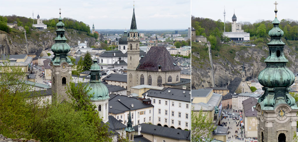 Kirchturm Häuser Salzburg