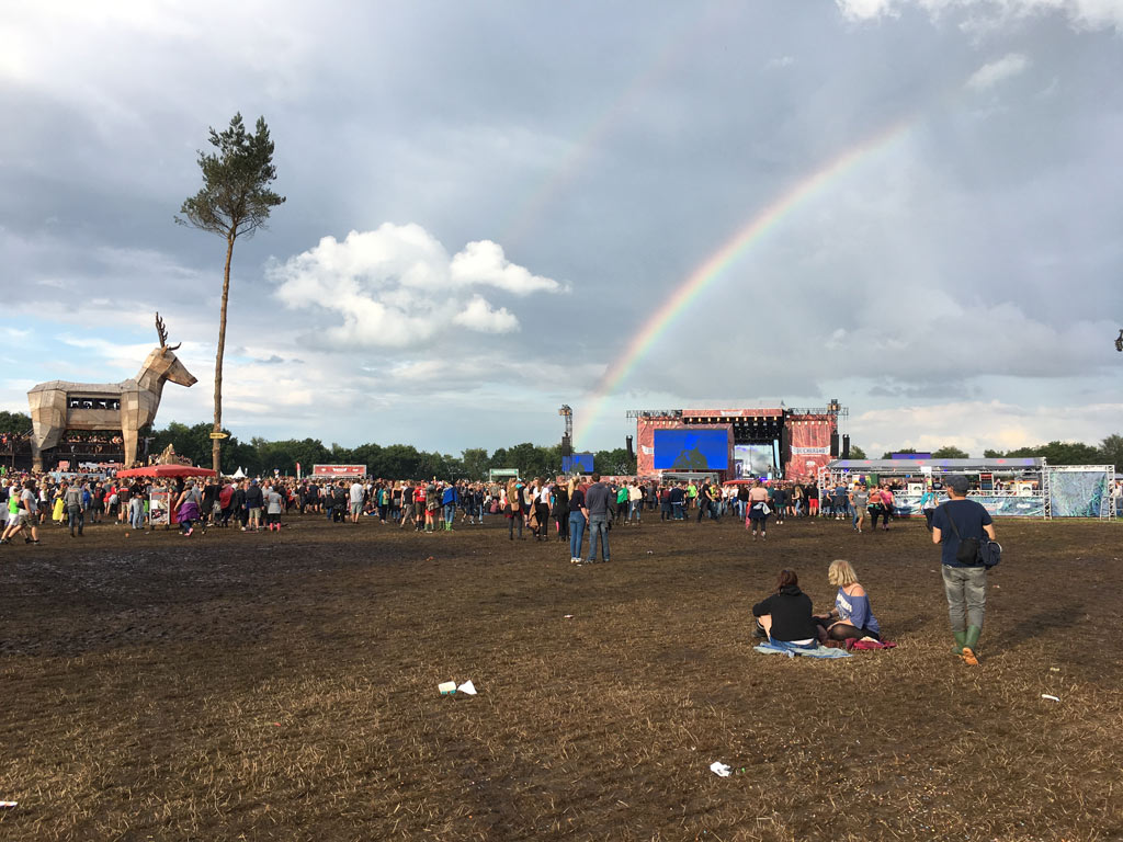 Festival Regenbogen Wiese