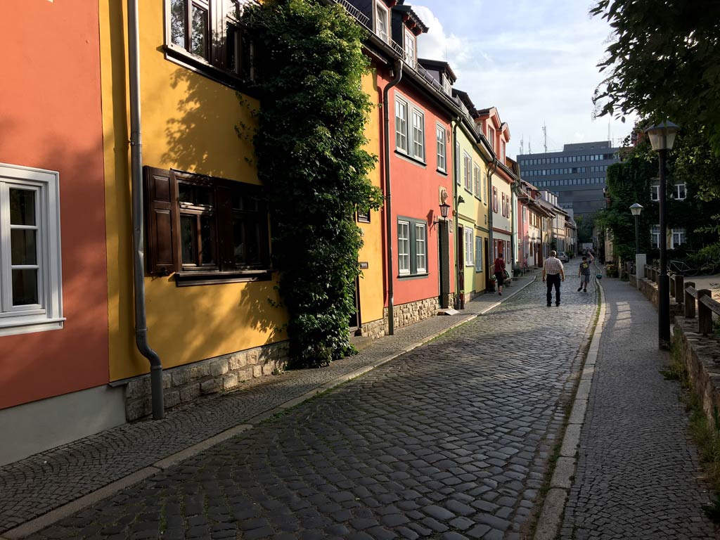 Haus Rot Gelb Grün Andreasviertel Erfurt