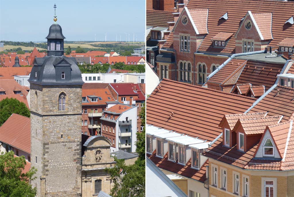 Kirchturm Dächer Erfurt