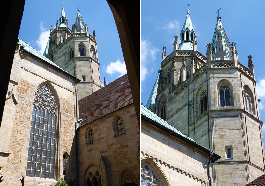 Kirchturm Fenster Dom Erfurt