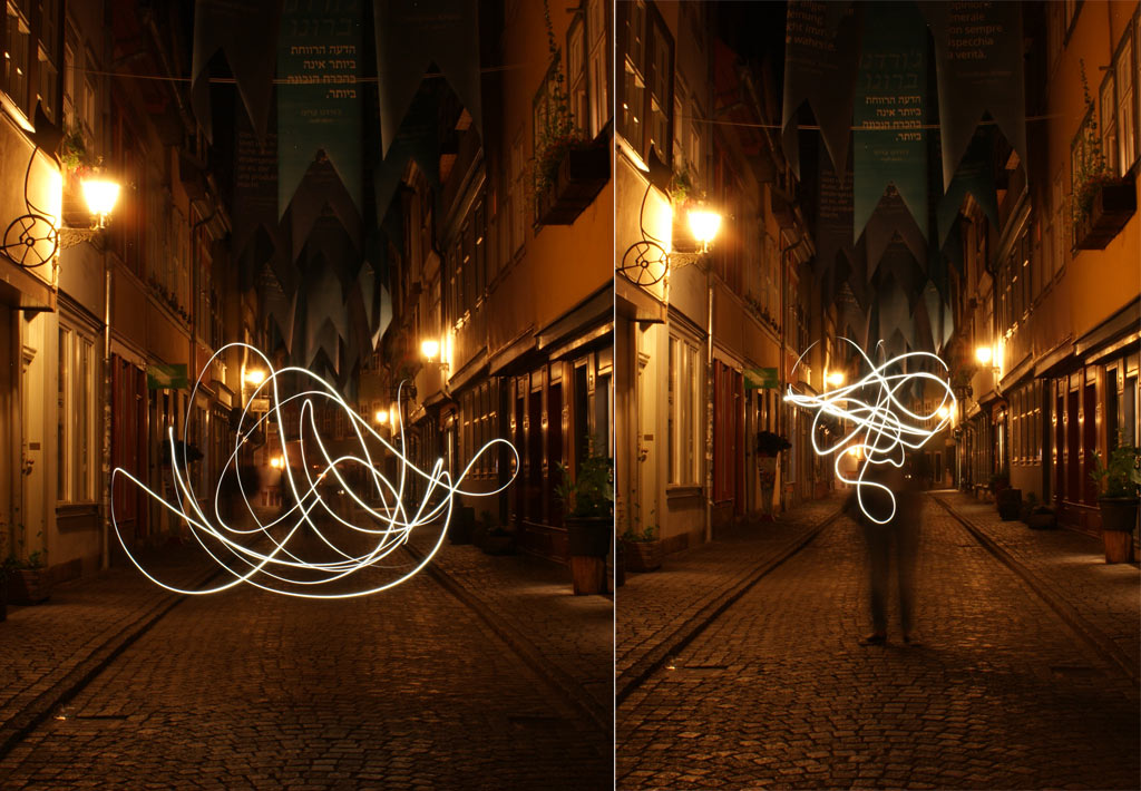 Nacht Licht Fotografie Krämerbrücke Erfurt