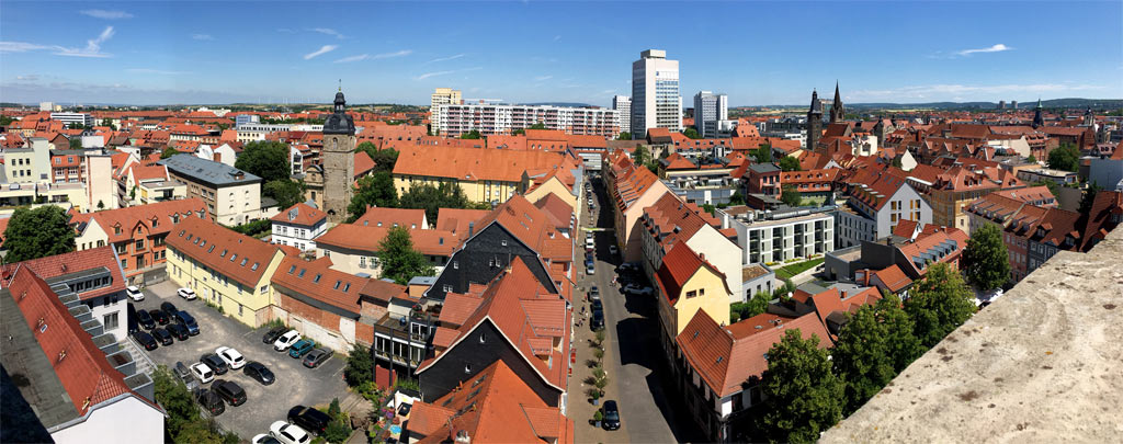 Panorama Erfurt Dächer