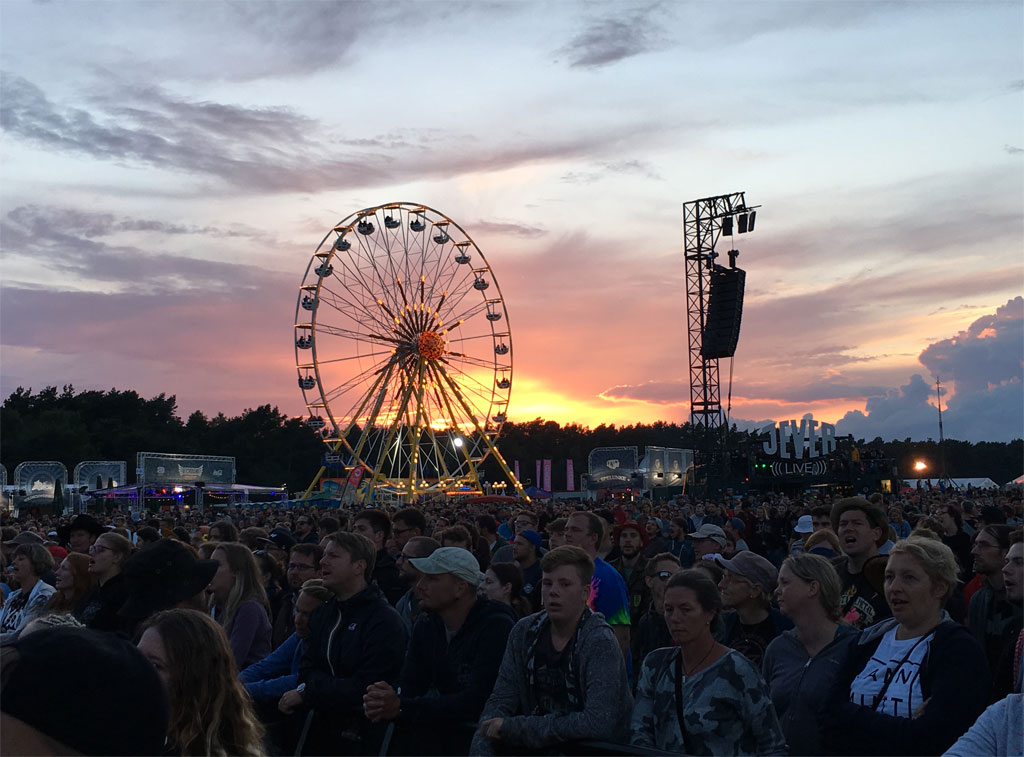 Riesenrad Sonnenuntergang