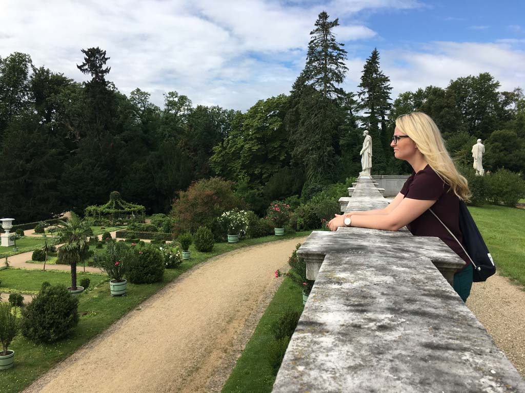 Frau Ausblick Potsdam Orangerie