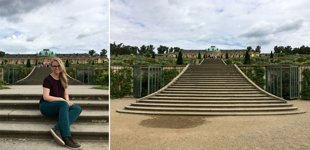 Frau Stufen Potsdam Schlosspark