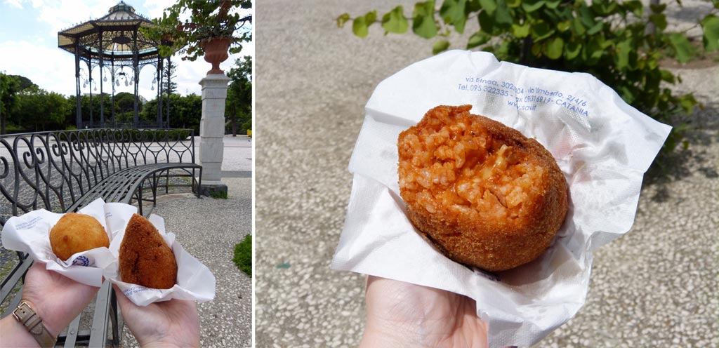 arancine giardino bellini catania