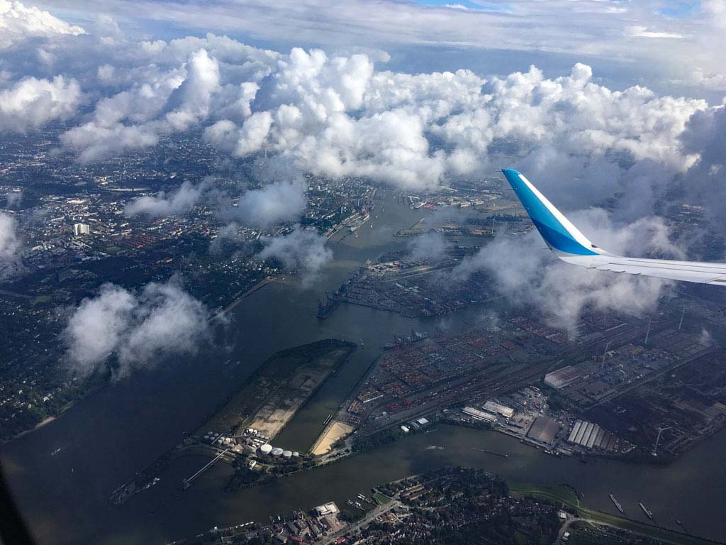 Hamburg Hafen von oben