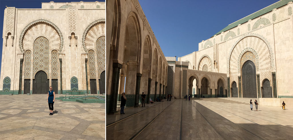 Frau Hassan Moschee Casablanca